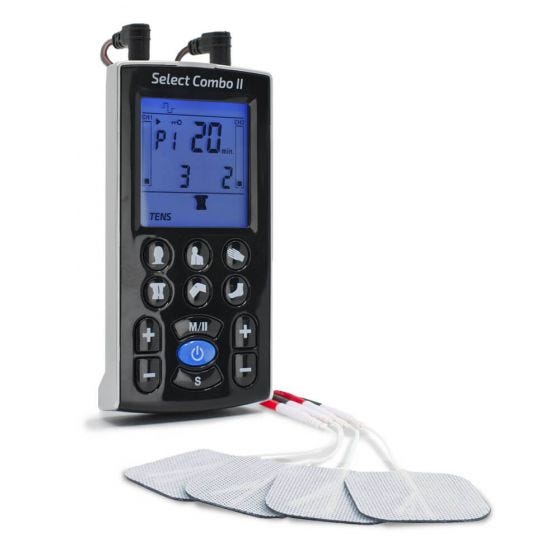 4 Outputs TENS Unit Muscle Stimulator Machine: Easy@Home 24 Modes Rech